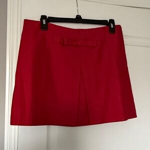 H&M Vibrant Red Mini Skirt